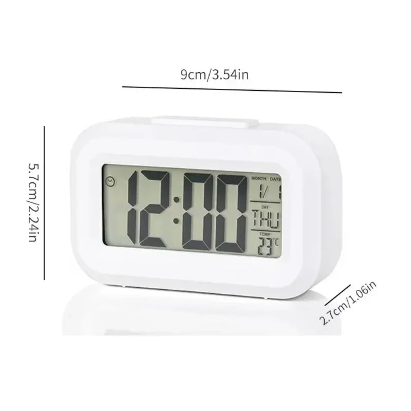 Multi-Function LED Digital Alarm Clock with Temperature and Date Display