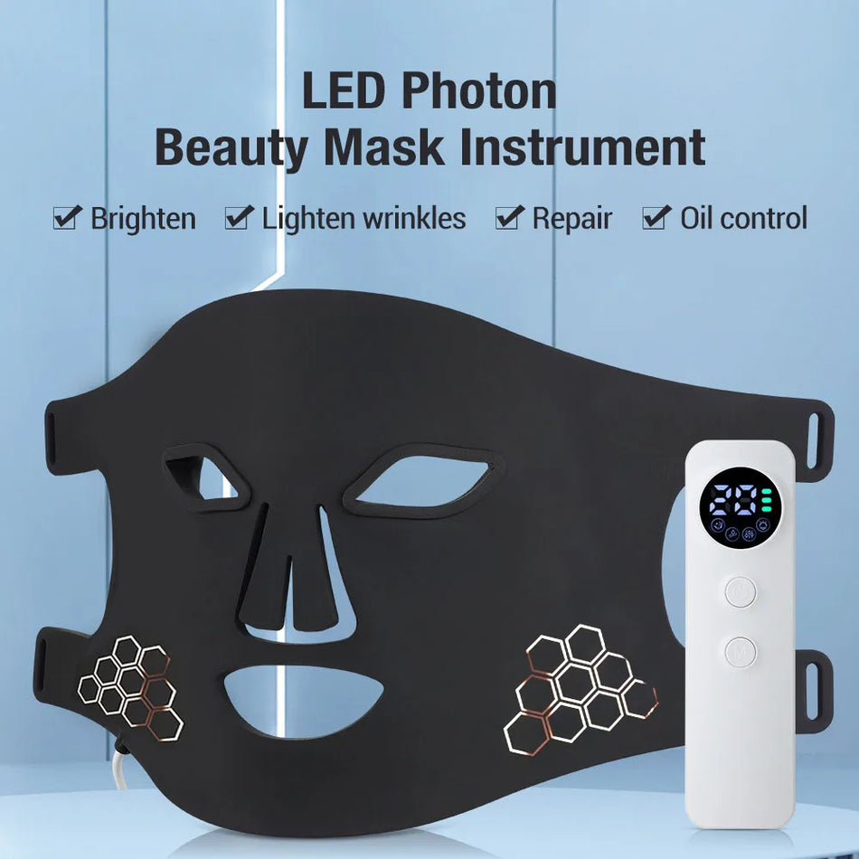 Maschera per Terapia con Luce Rossa Con 460nm 660nm 850nm LED Per Anti Invecchiamento Acrilico