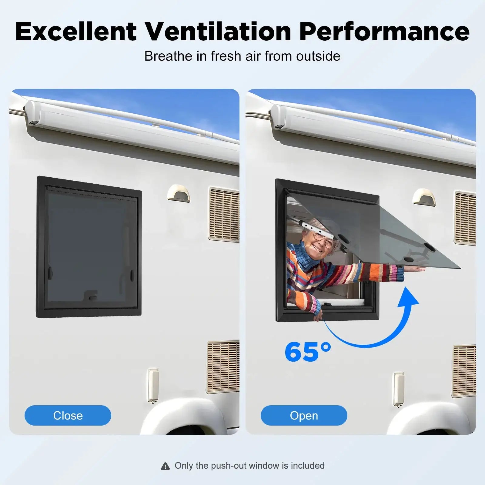 Caravan Ventilation Window 600x450 Skylight &ndash; Insect Screen