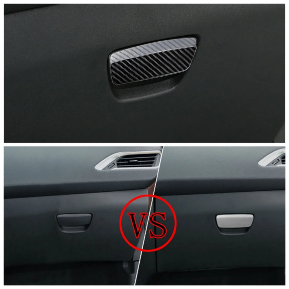 Pirštinės dėžutės rankenos dangtelis Peugeot 2008 ir 208 nerūdijančio plieno apdaila lengvam montavimui