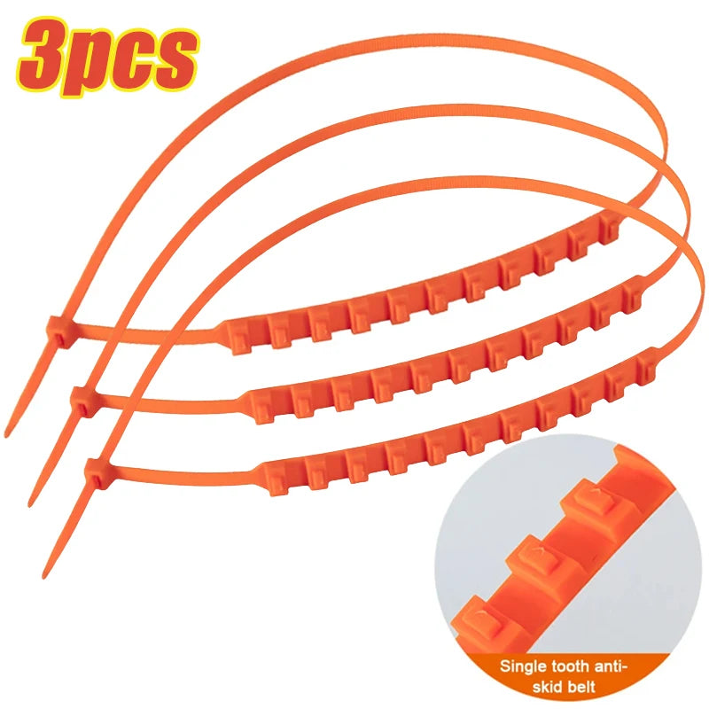 Disposable Anti Skid Straps For Tires &ndash; Emergency Traction 3pcs