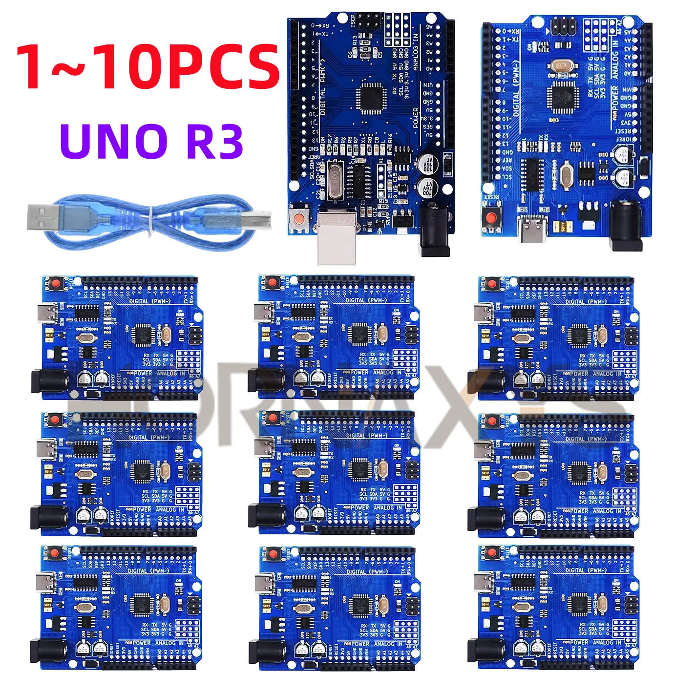 UNO R3 CH340G Development Board &ndash; Reliable 16MHz Clock Speed with Type-C Interface