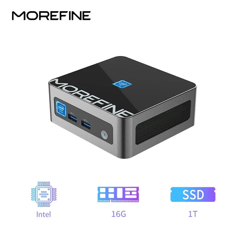Morefine N150 Mini Desktop PC &ndash; 4K Ready Mini PC WiFi6 16G RAM 1T SSD / M9 N150 WIFI6 / US|CHINA