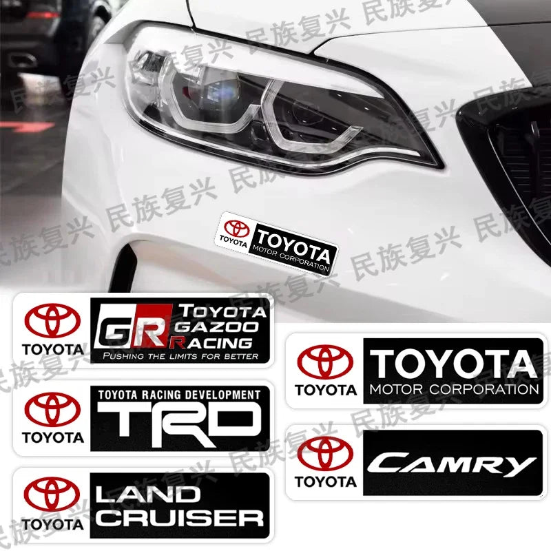 Αυτοκόλλητα πλευρικού σώματος από αλουμίνιο Toyota TRD Camry με διακοσμητικό σήμα φτερού και πορτμπαγκάζ