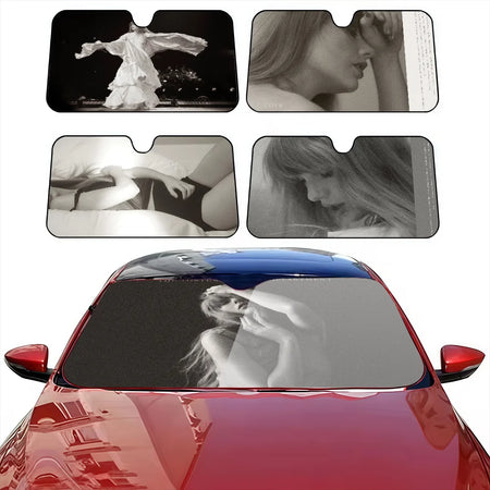 Hot Singer Tortured Poets Car Sunshade - Anti-UV Windshield Cover