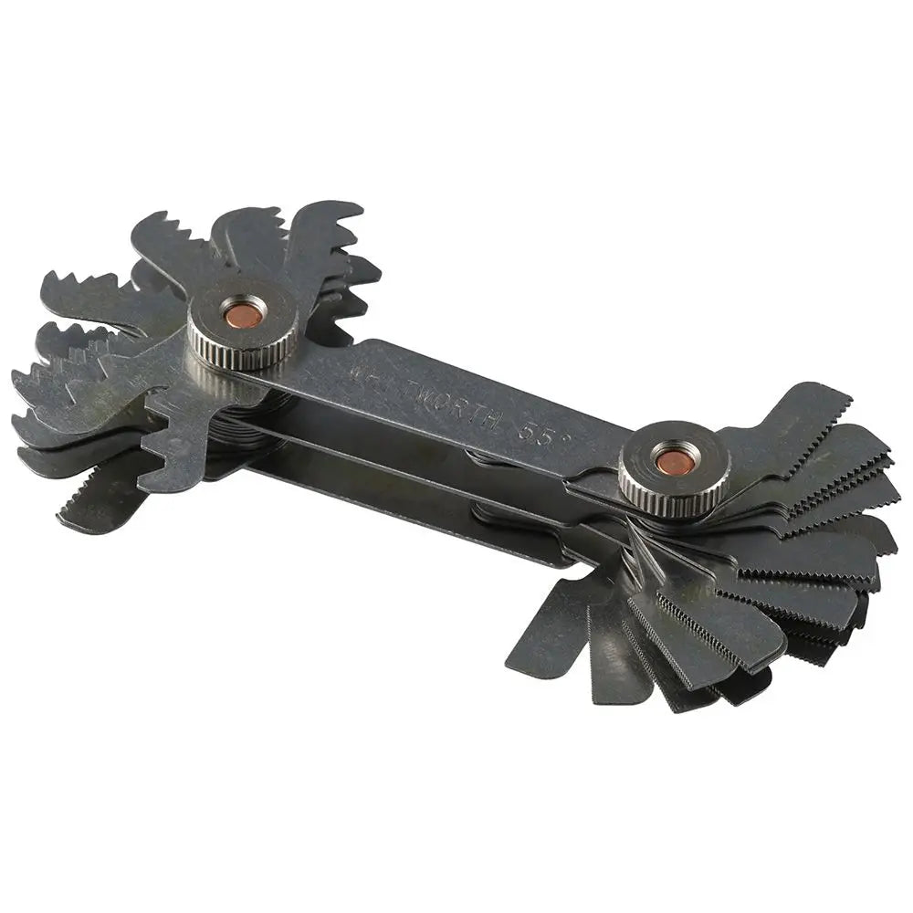 Stainless Steel Screw Thread Pitch Gauge Metric &amp; Imperial 52Pcs Measuring Tool 55 Degree &amp; 60 Degree Thread Measuring Gage