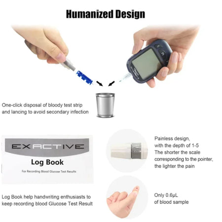 EXACTIVE VITAL Blood Glucose Tester Kit &ndash; Comprehensive Diabetic Monitoring