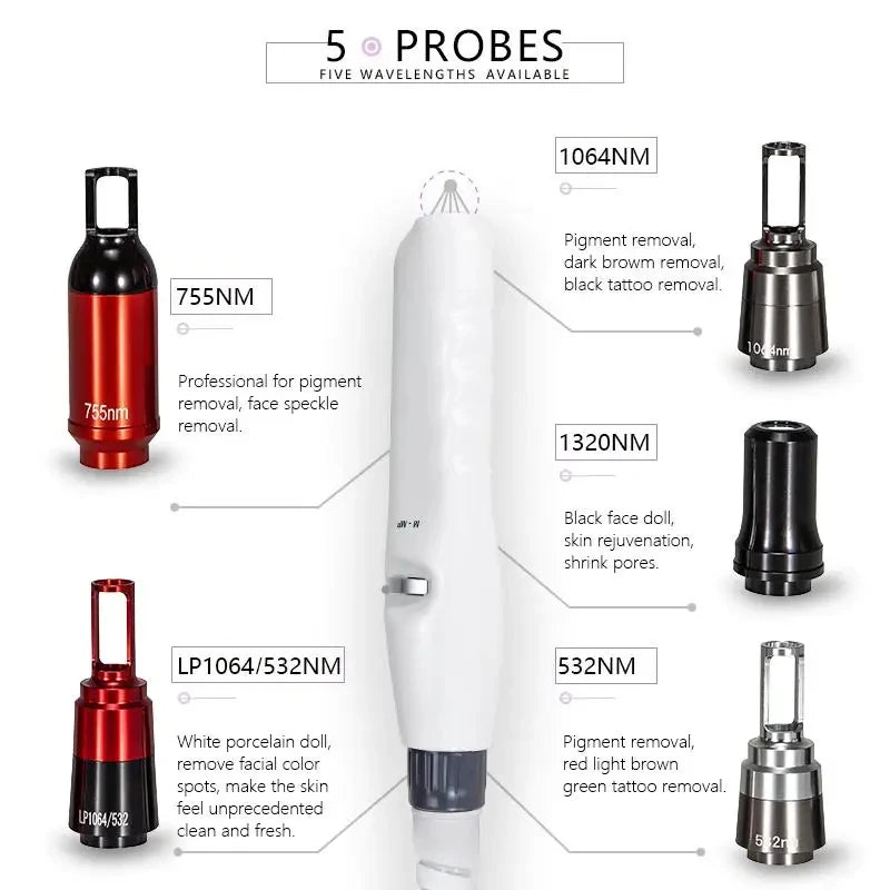 Nd YAG Laser Tatoveringsfjerningsmaskine til Hudopstramning