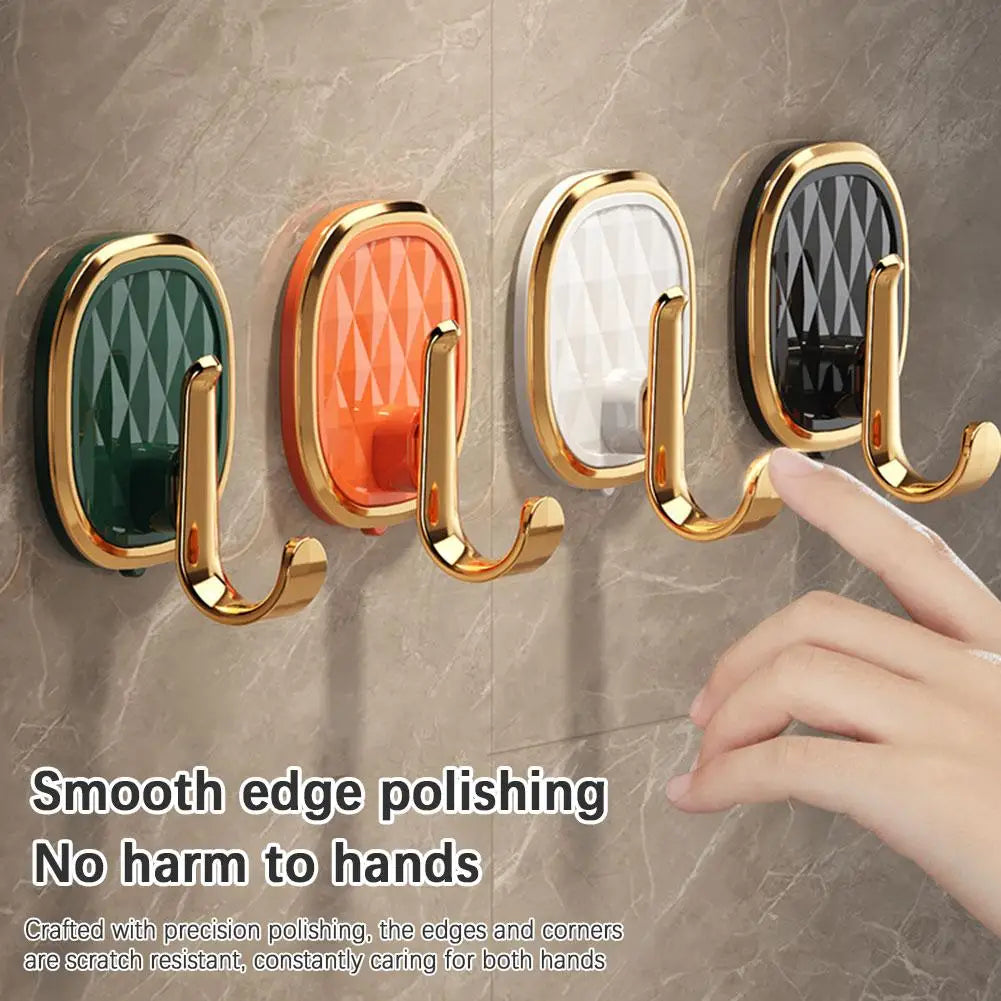 Luxury Punch-Free Wall Hooks &ndash; Strong Sticky Design for Easy Installation