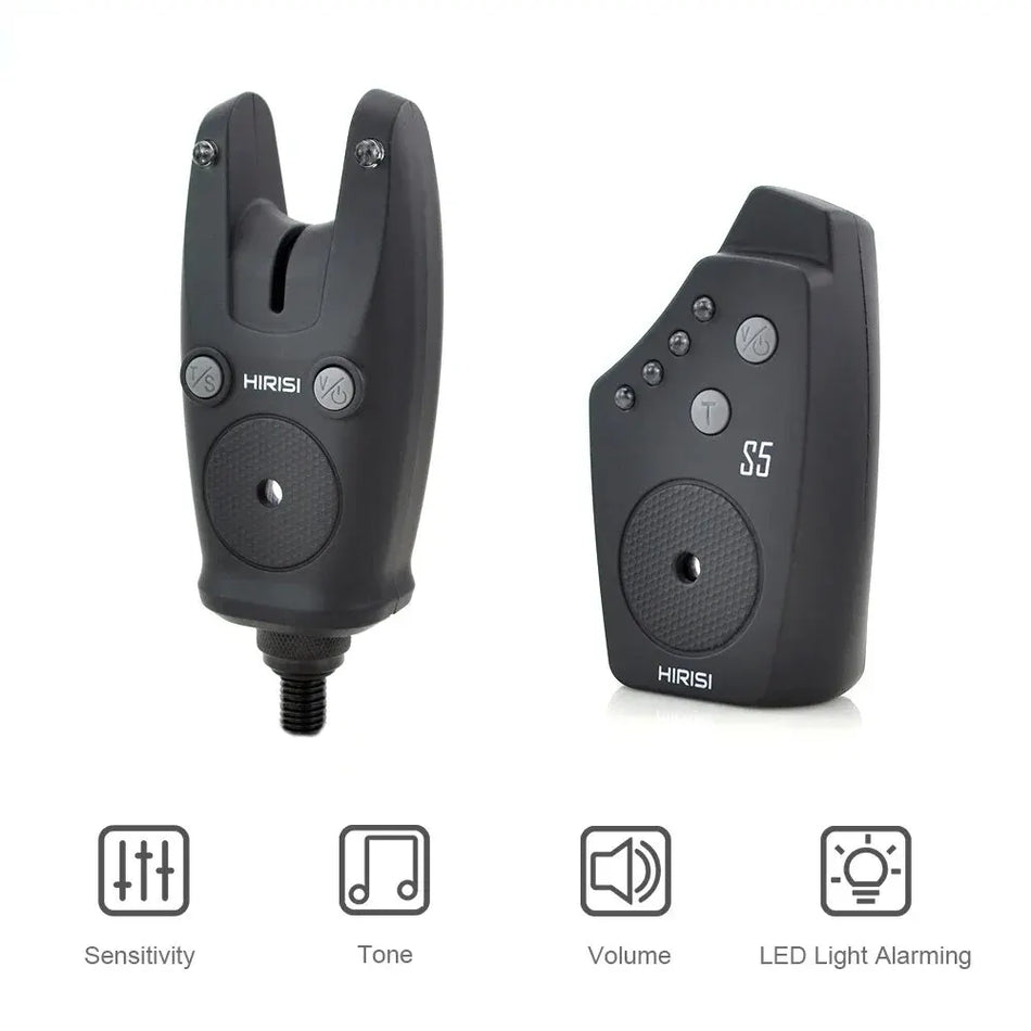 Hirisi Draadloze Karper Vissen Beetalarm Set Waterdicht S5