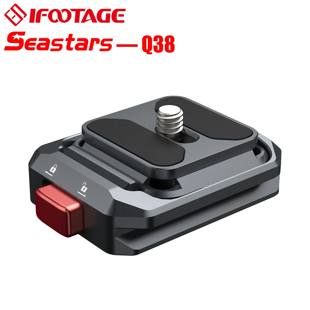 IFOOTAGE Q38 Aluminum Quick Release Plate &ndash; Ultra Light Q38
