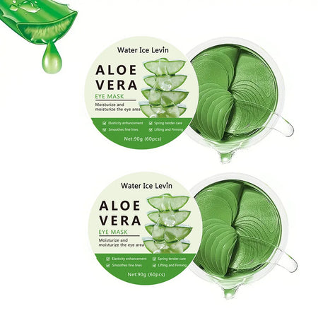 Water Ice Levin 60pcs Aloe Vera Collagen Eye Mask &ndash; Anti Puffiness and Dark Circle Removal 2pcs