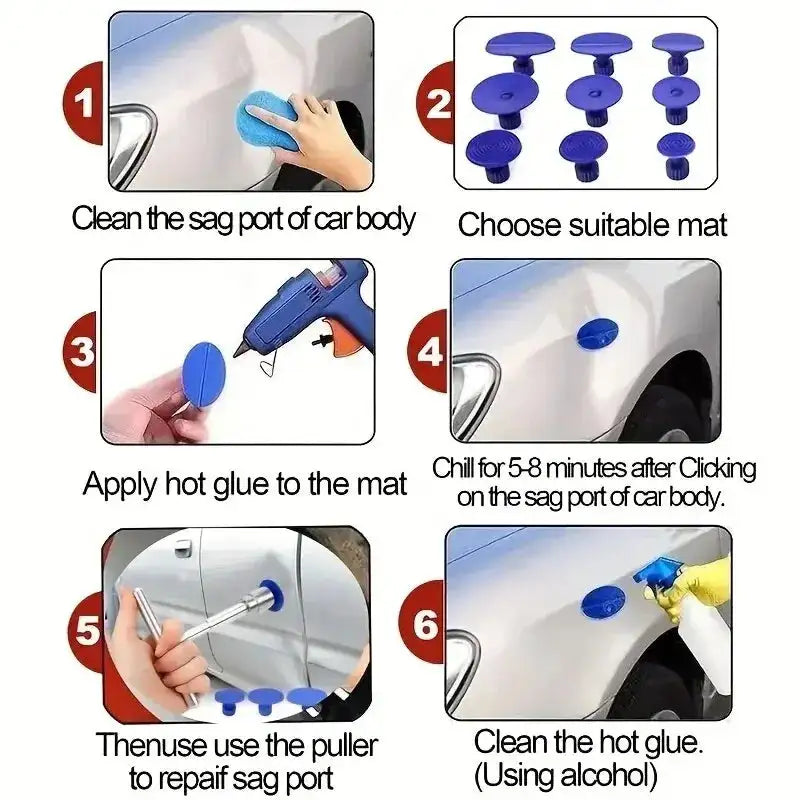 Car Dent Repair Tool Kit Paintless Dent Removal Puller