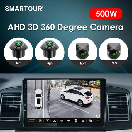 500W For Android with Built-in 360App 3D Around View 360 Car Camera Panoramic Image System 360 Camera Car Accessories by InterCyprus Trading Ltd