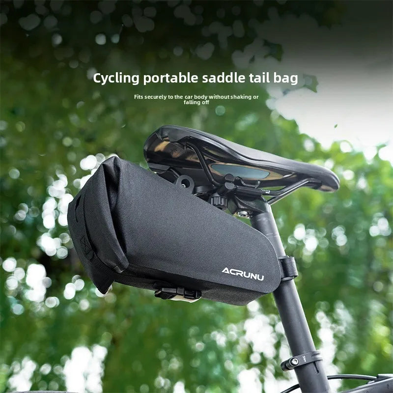 Waterproof 1.5L Bicycle Saddle Bag, TPU Detachable Rear Bag for MTB