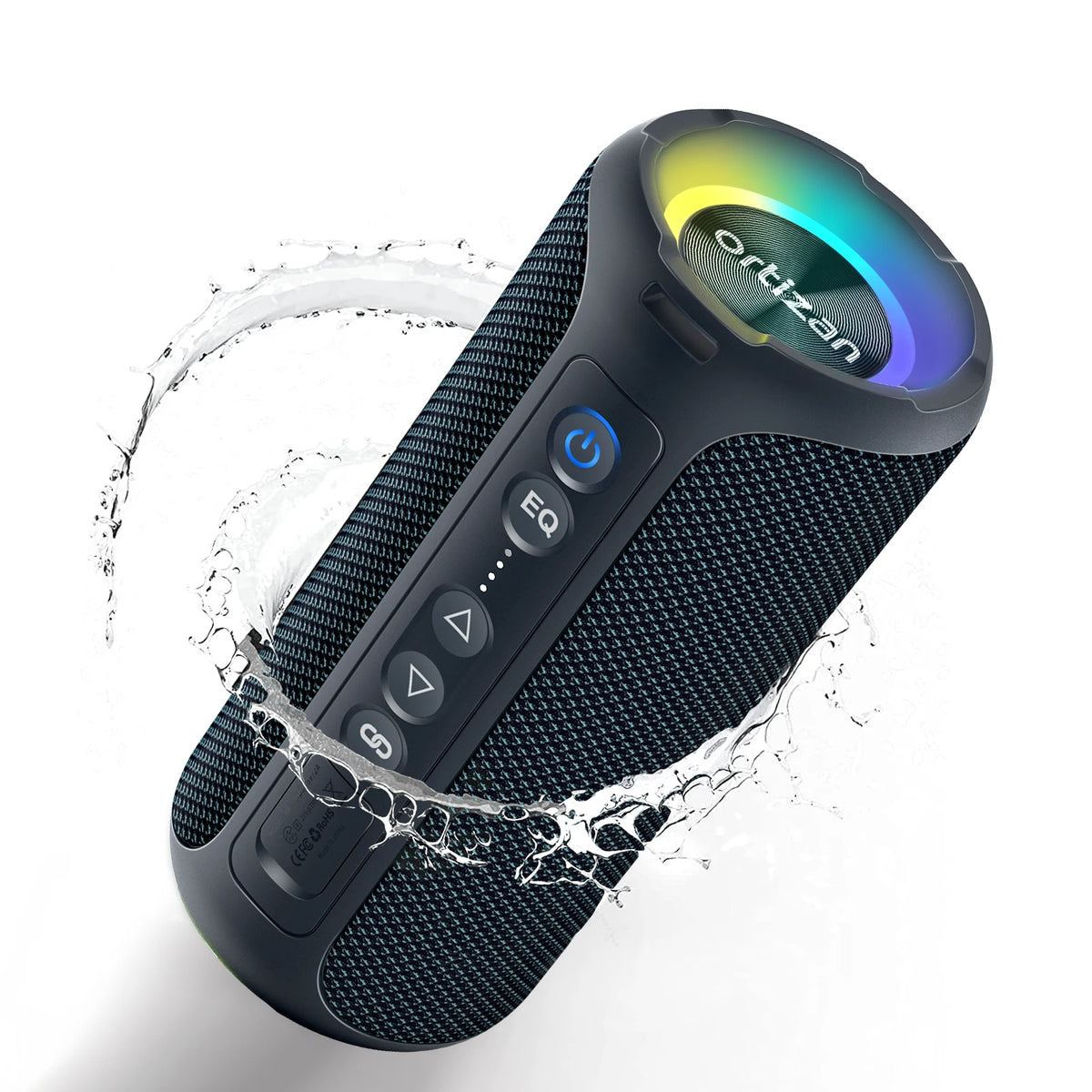 Ortizan 40W Portable Bluetooth Speaker with Deep Bass &amp; IPX7 Waterproof black