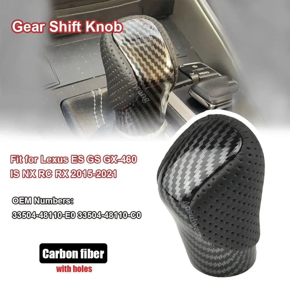 Automatic Gear Shift Knob PU Leather For Lexus ES IS GS RX RC GX460 by InterCyprus Trading Ltd