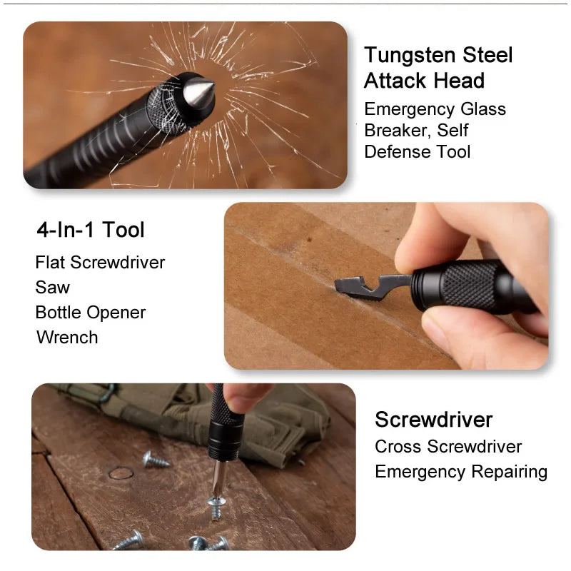 Portable Tactical Pen &ndash; Self Defense Glass Breaker Tool