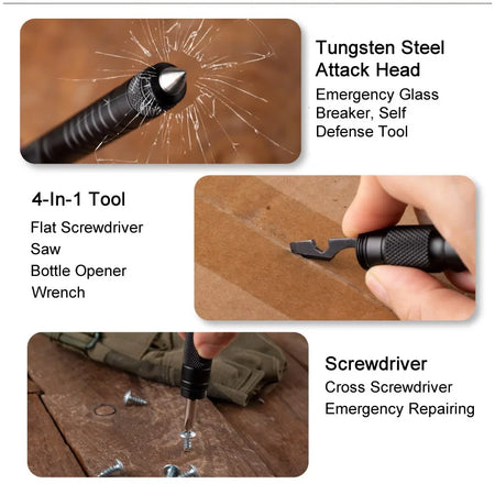 Portable Tactical Pen &ndash; Self Defense Glass Breaker Tool