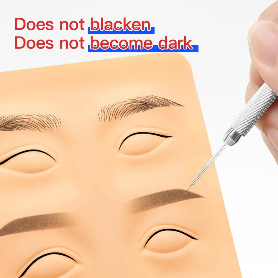 Pelle per Pratica di Tatuaggio per Viso 3D in Silicone per Allenamento di Trucco