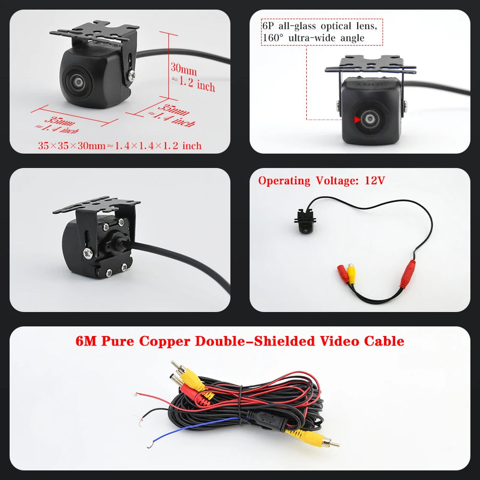 Autotop AHD 1920X1080P Kamere za vzvratni pogled Fisheye Vodoodporna