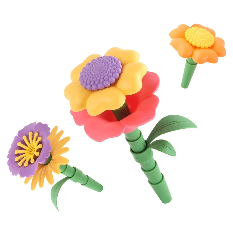 STEM Educational Flower Garden Building Toy for Kids Aged 3-7 - Enhance Creativity and Learning
