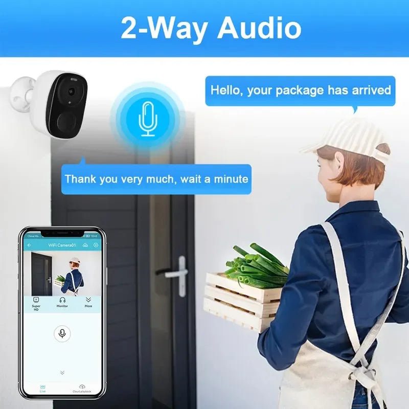 2K 3MP Wireless Security Camera