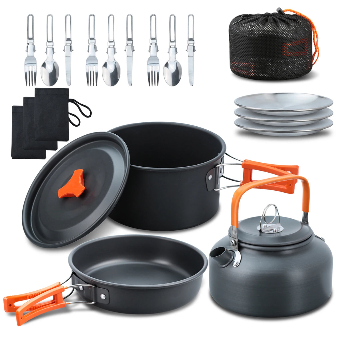Outdoor Camping Cookware Set &ndash; Folding Compact Camp Cookware