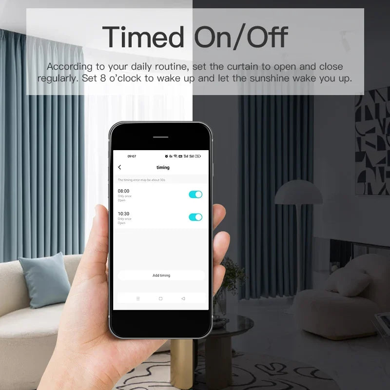 Smart Electric Curtain Motor with Voice Control