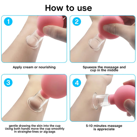 Vacuum Cupping Glass Jar &ndash; Gentle Facial Suction Massage