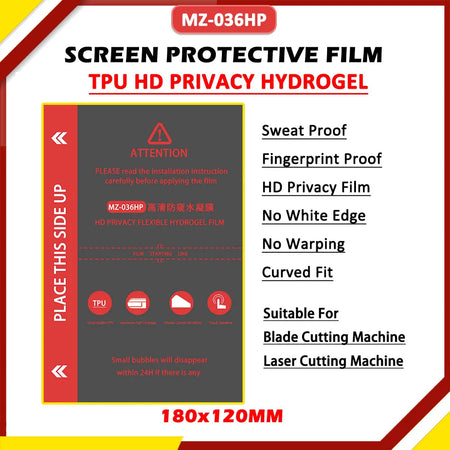 3D Embossed Shining Rear Sticker &ndash; HD Anti-Blue Film 50 HD Privacy Film / Hydrogel Film / brazil