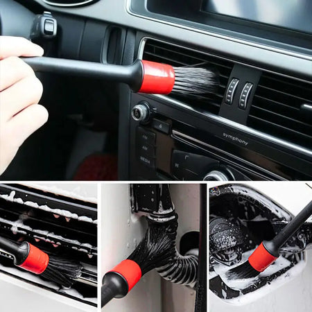 5Pcs Car Cleaning Brush Kit &ndash; Scratch Free Long Bristles