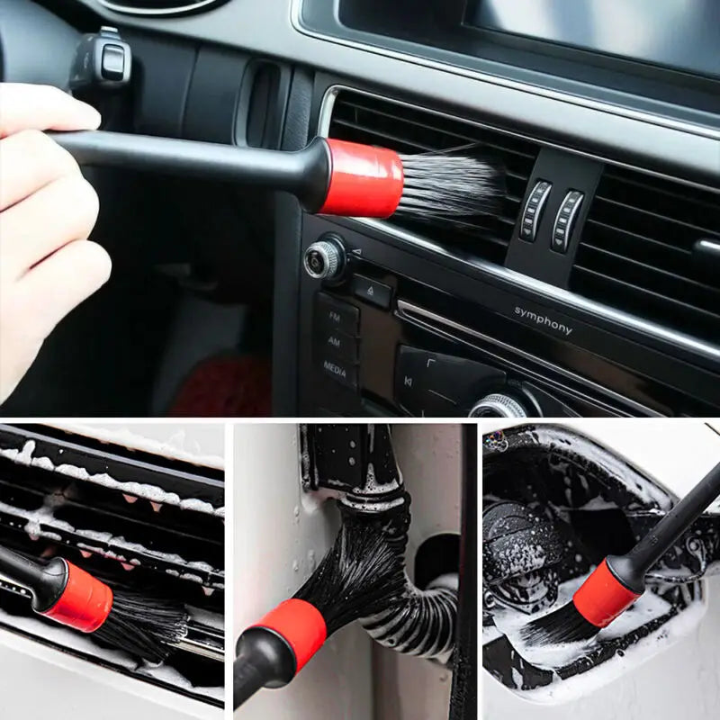 5 Pcs Car Cleaning Brush Kit &ndash; Multi Size Detail Cleaning