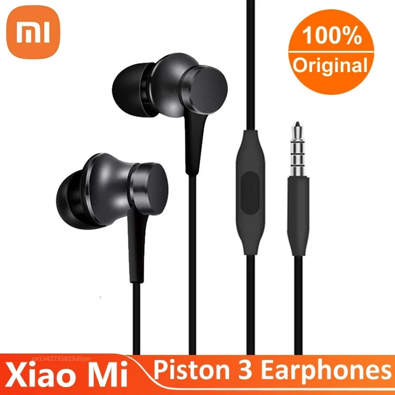 Xiaomi Bass Sound Wired In-ear Earphones with Mic HiFi for Android