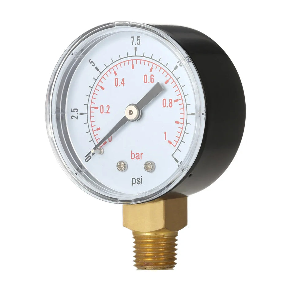 50mm Manometer 0 Do 60 Psi 0 Do 4 Bar One Quarter Inch NPT