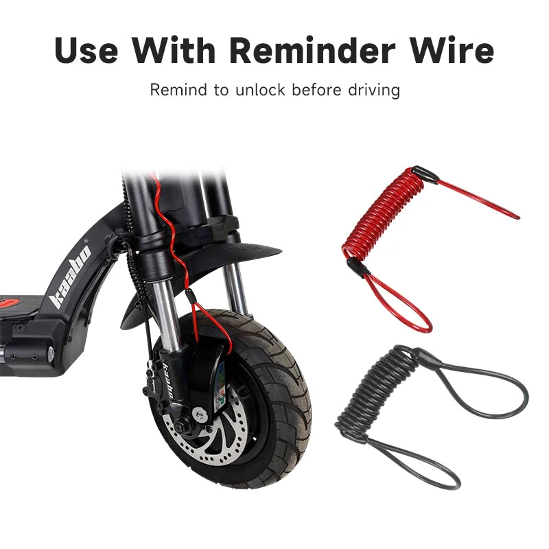 Electric Scooter Alarm Disc Lock &ndash; Waterproof Anti-Theft Security