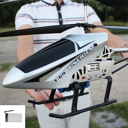 Extra Large Remote Control Helicopter &ndash; 3.5CH Outdoor Adventure Drone Silver