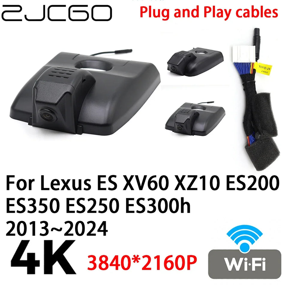 Dash Cam for Lexus ES 4K 2160P DVR Plug and Play, 2013-2018 XV60 and 2018-2024 XZ10