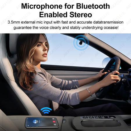 AKAMATE Microphone For Car Radio &ndash; Clear Bluetooth Calls
