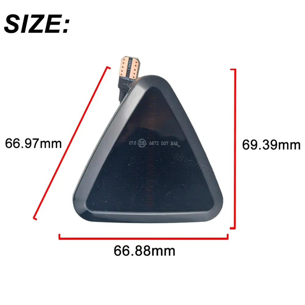 2X Dynamic LED Flowing Turn Signal Side Fender Marker Indicator Light Blinker Repeater Lamp For RENAULT KANGOO II 2008-2013 by InterCyprus Trading Ltd