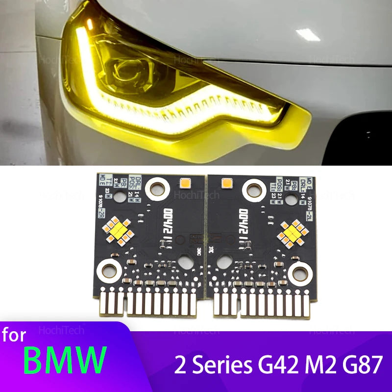Carte Angel Eye LED jaune pour BMW G87 G42 M2 218i 220i 230i
