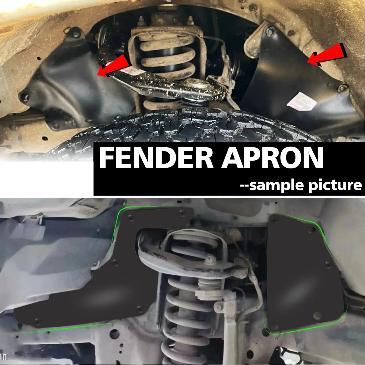 4Pcs Rubber Splash Shields Fender Liners For Ford Ranger 2011-2023 & Everest 2015-2022 Front Wheel Arch Cover by InterCyprus Trading Ltd