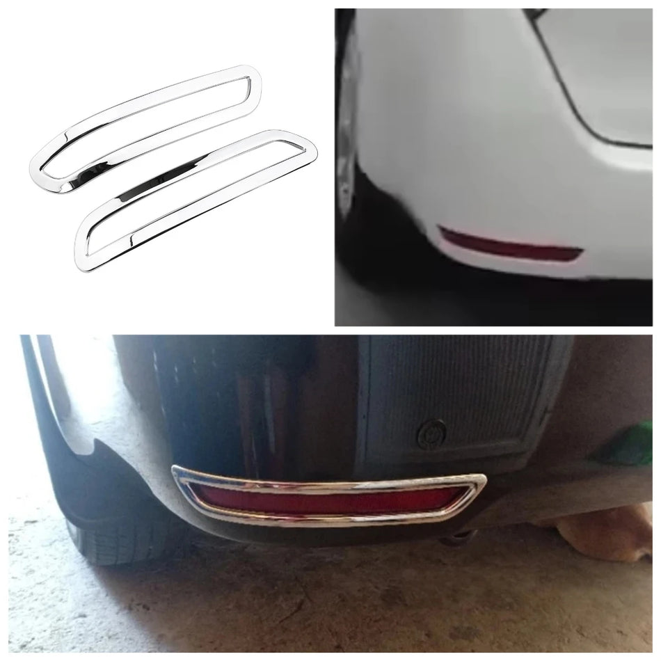 Капак за лампа на заден мъглов светлинен индикатор, ABS хромирана рамка, издръжлива ABS пластмаса за Toyota Innova