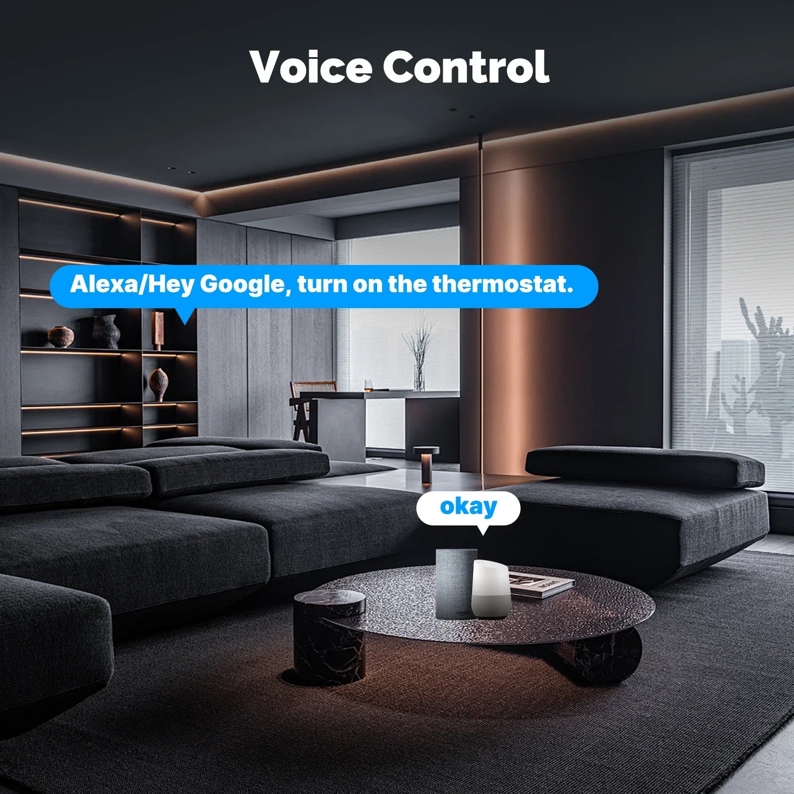 MOES Tuya ZigBee Smart Knob Thermostat - Alexa &amp; Google Compatible