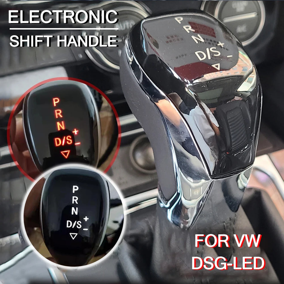 Electronic Gear Shift Knob with LED Display for VW Skoda Seat Golf 7 Passat B8 Tiguan Octavia Kodiaq