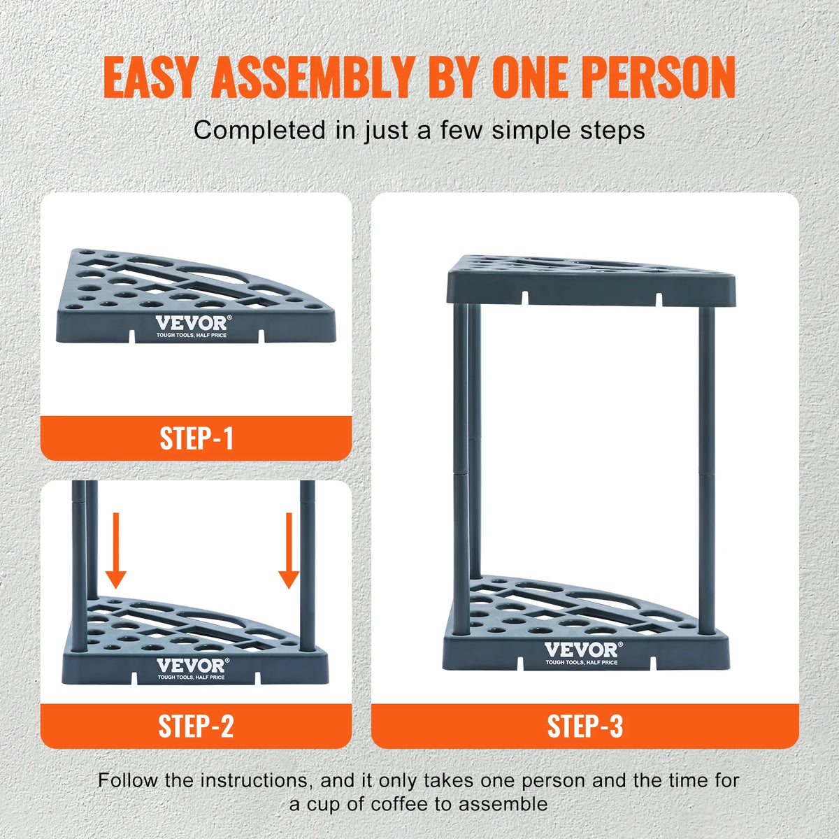 SucceBuy Garden Tool Organizer Tower - Space Saving