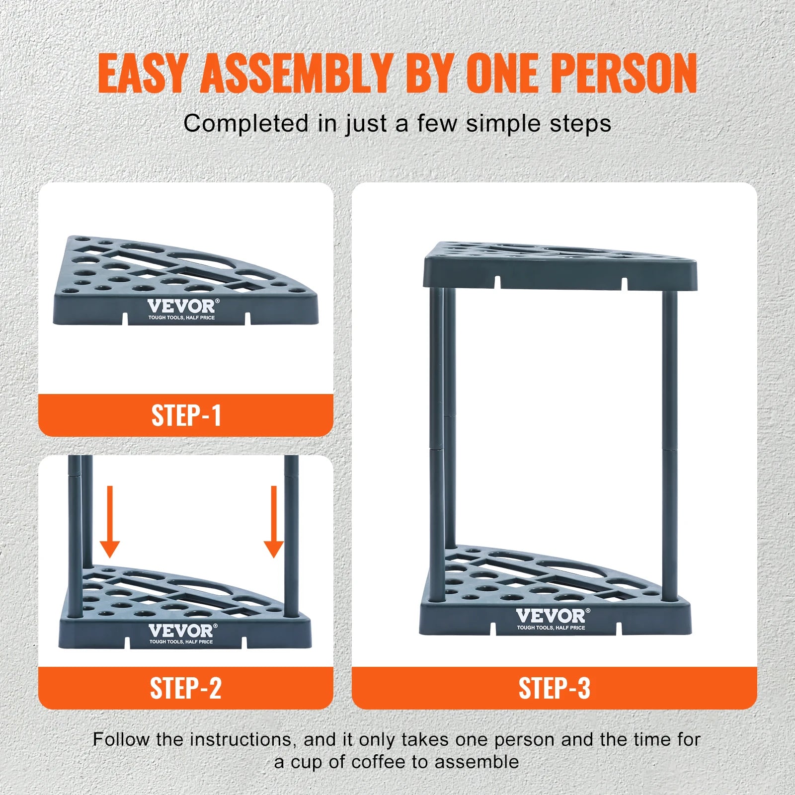 SucceBuy Garden Tool Organizer Tower - Space Saving