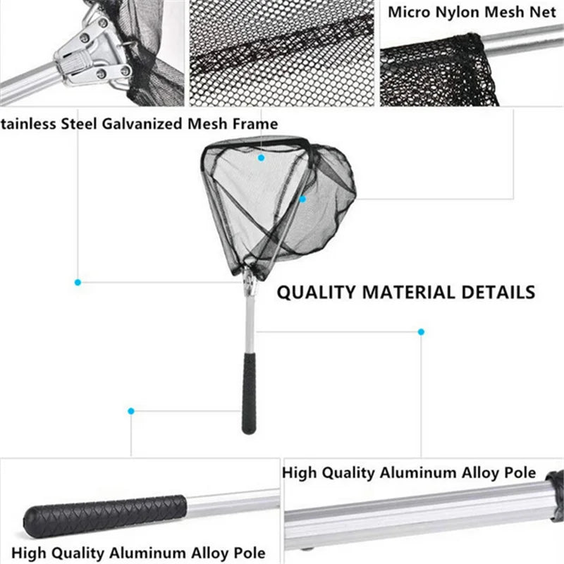 High-Quality Portable Retractable Fishing Net - Durable &amp; Foldable