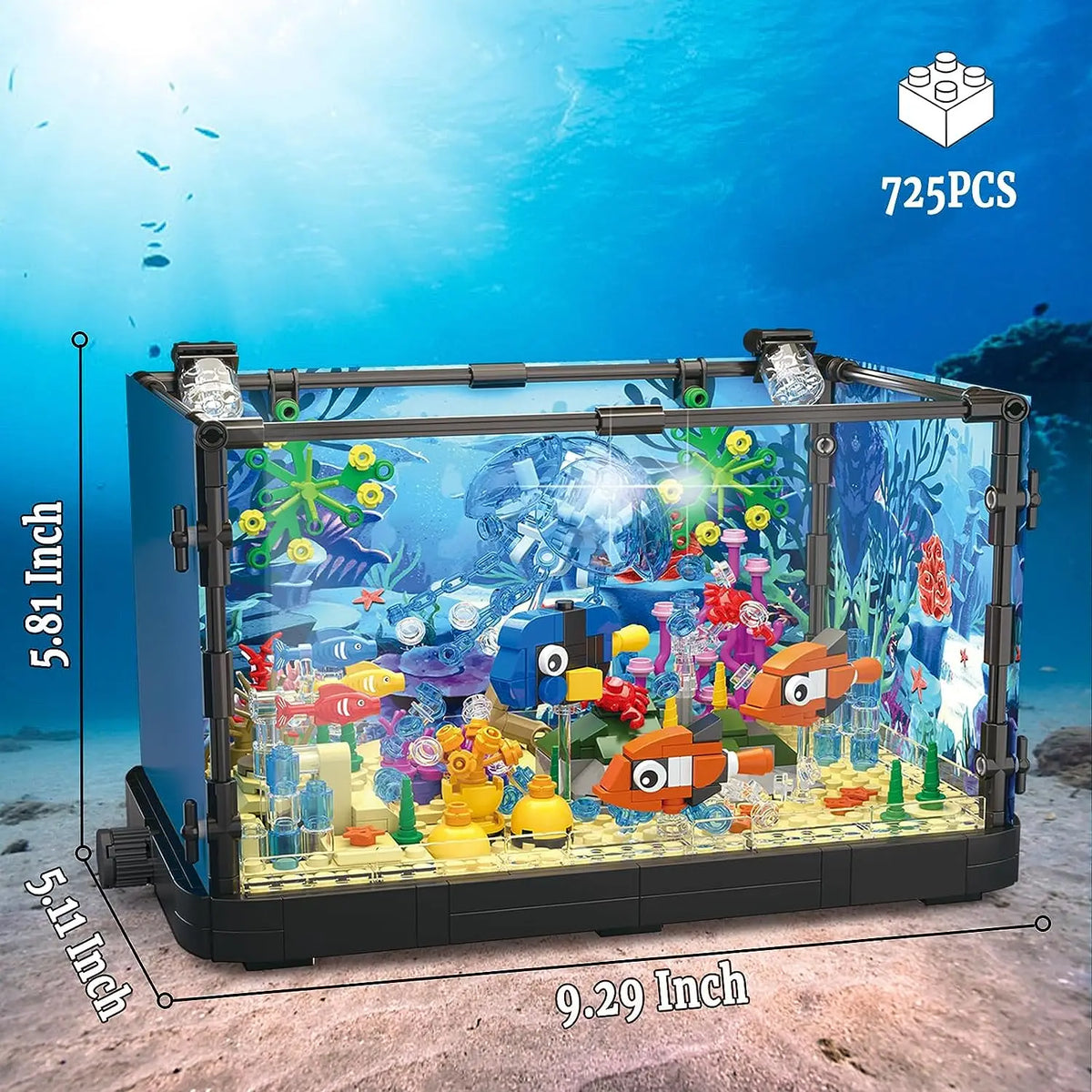 MOC Ocean Fish Tank Building Block Set &ndash; Creative Play