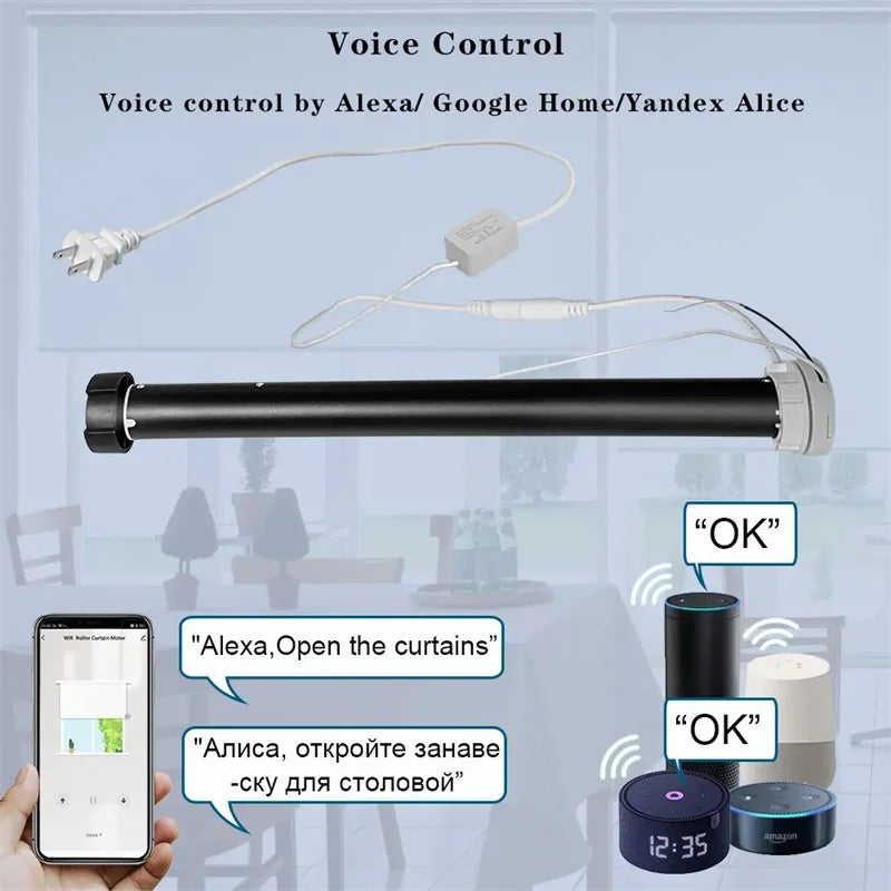 Smart WiFi Curtain Motor with Alexa